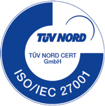 Siegel-Zertifikat-TUEV-NORD-CERT-ISO-IEC-27001